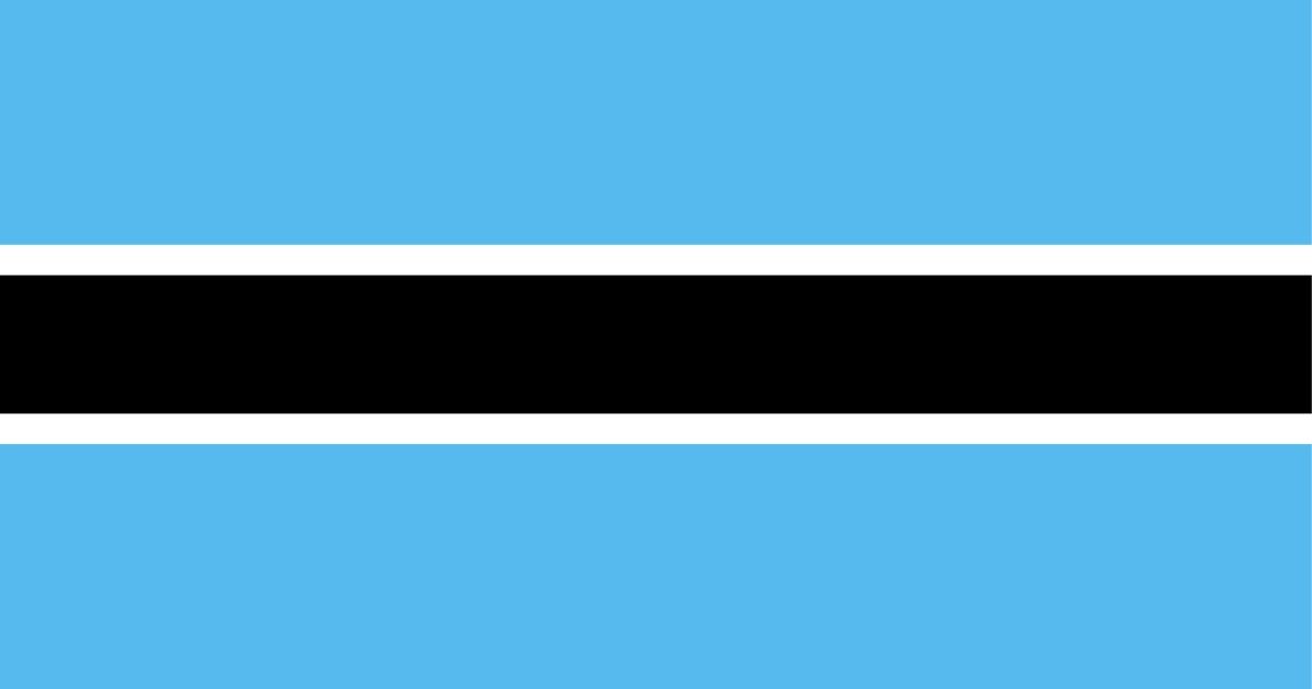 Botswanian national flag
