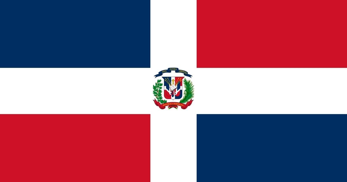 Dominicanian Republic's national flag