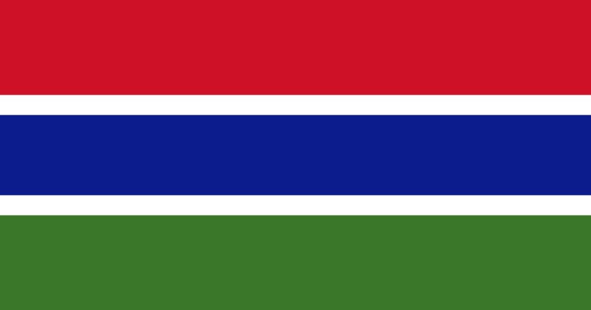 Gambian national flag