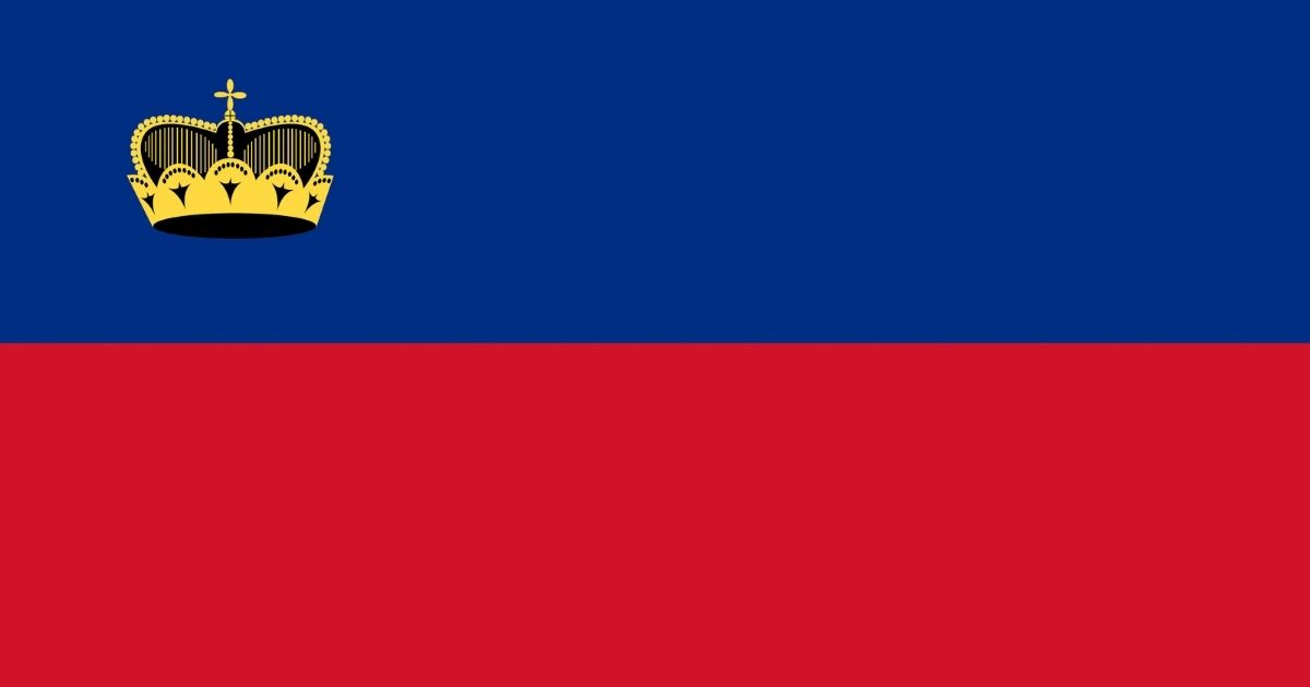 Liechtenstein national flag