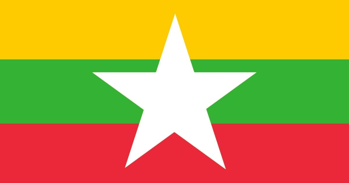 Myanmar national flag.