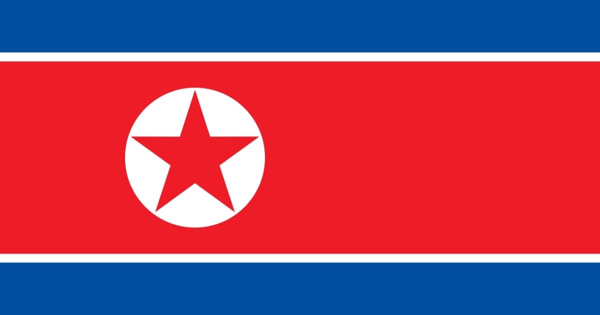 North Korean national flag.