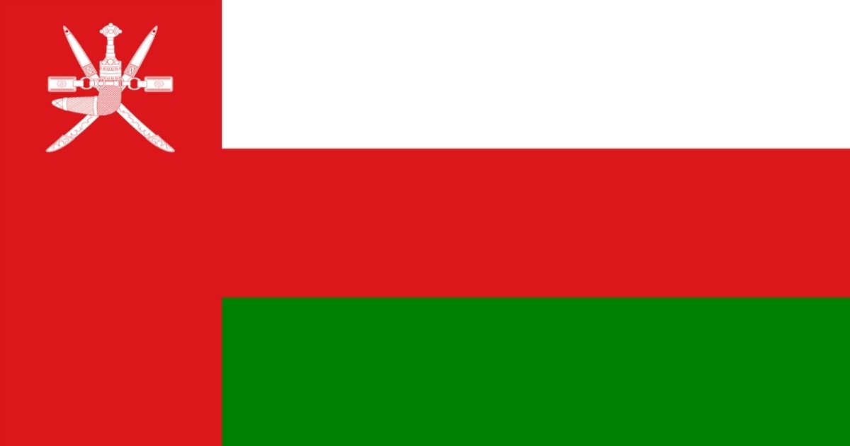 Oman's national flag.