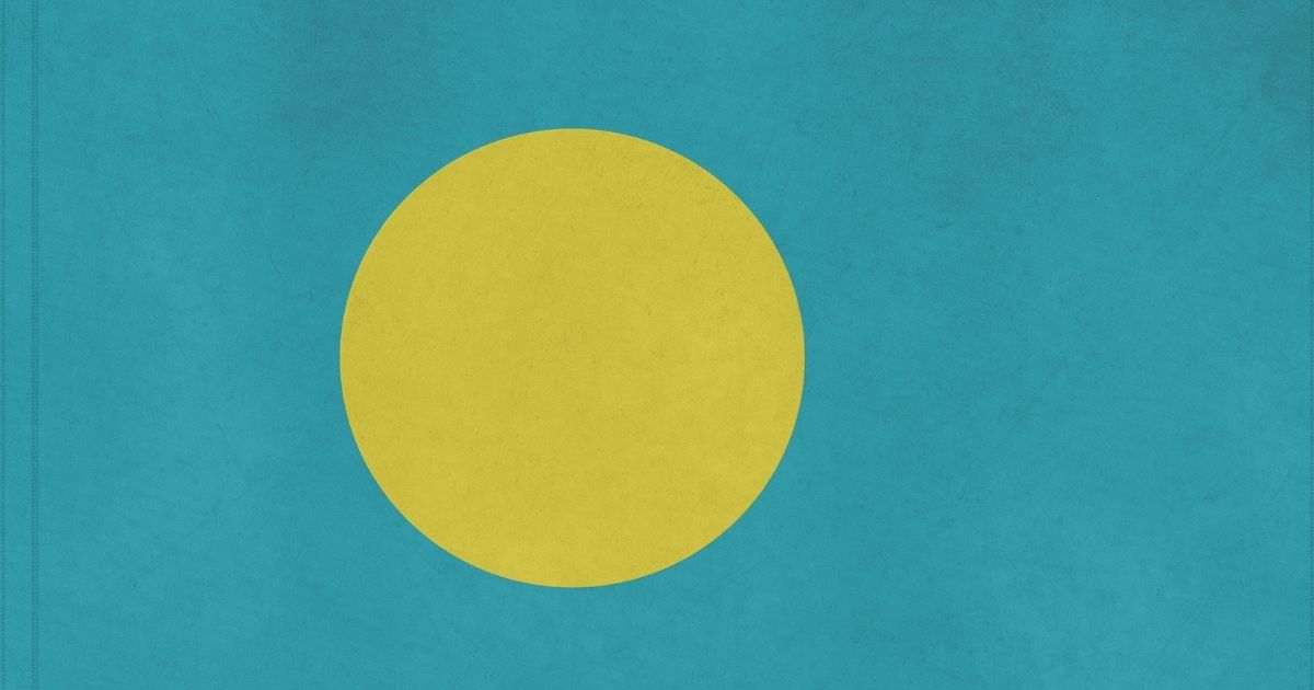 Palau's national flag.
