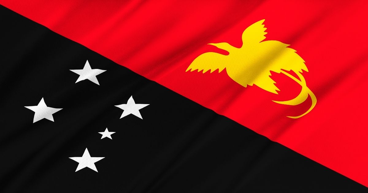 Papua New Guinea's national flag.