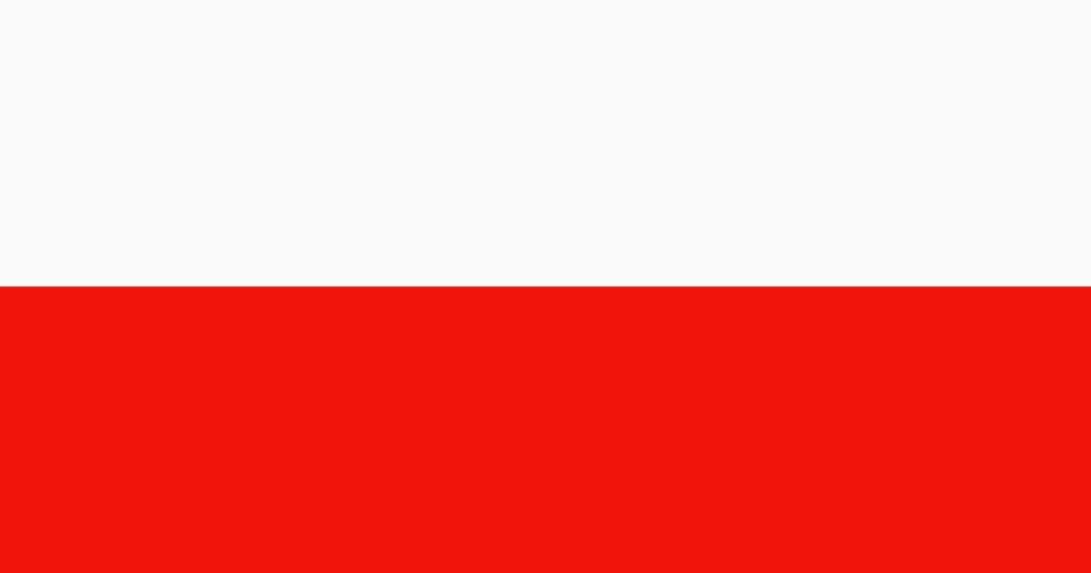 Polish national flag.