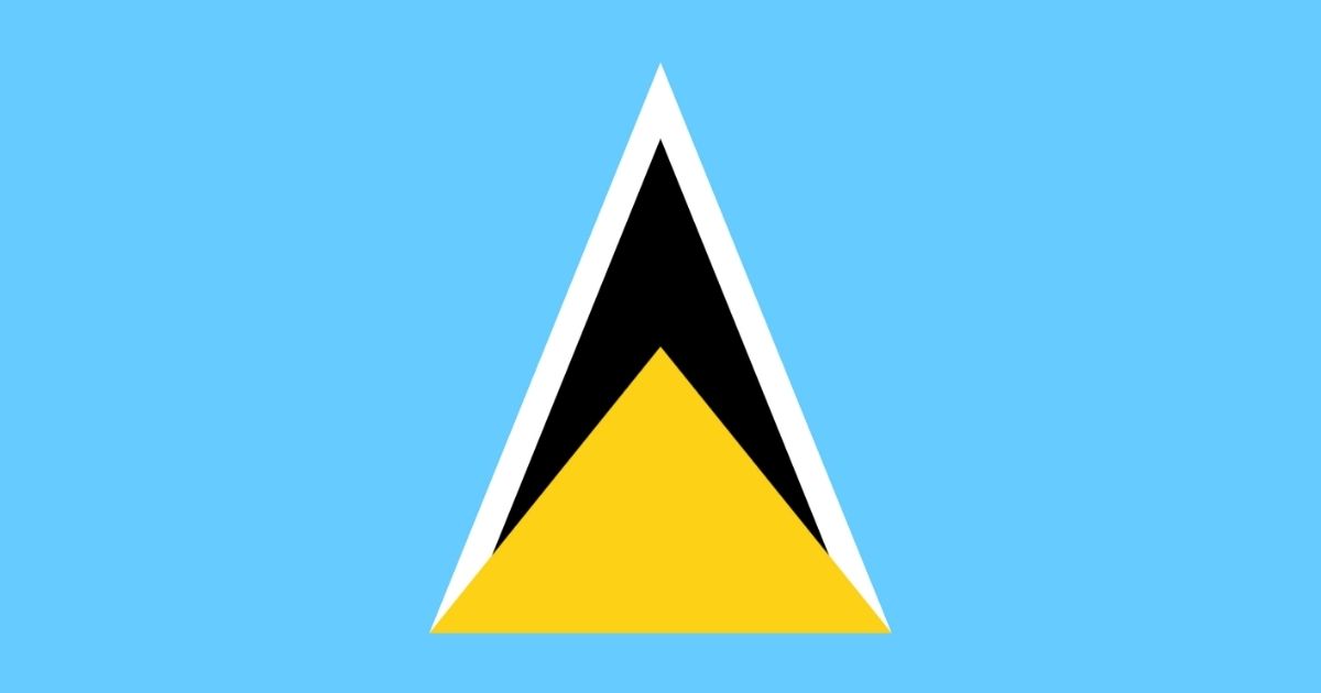 Saint Lucia national flag.
