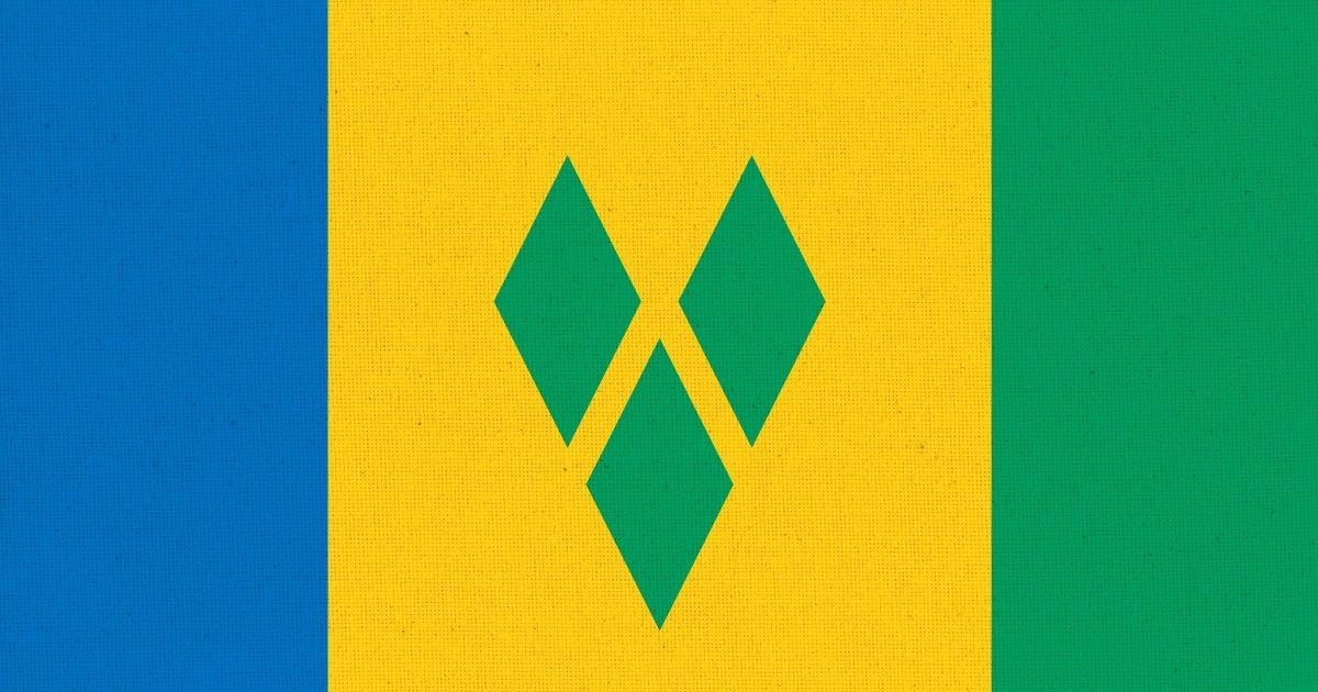 Saint Vincent and the Grenadines national flag.
