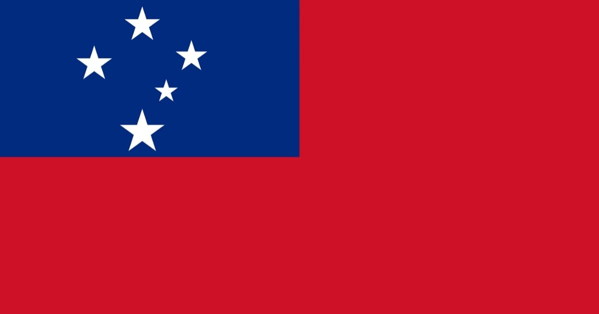 Samoan national flag.