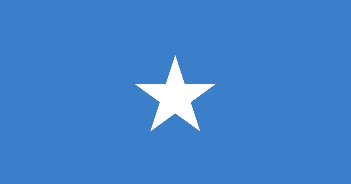 Somalian national flag.