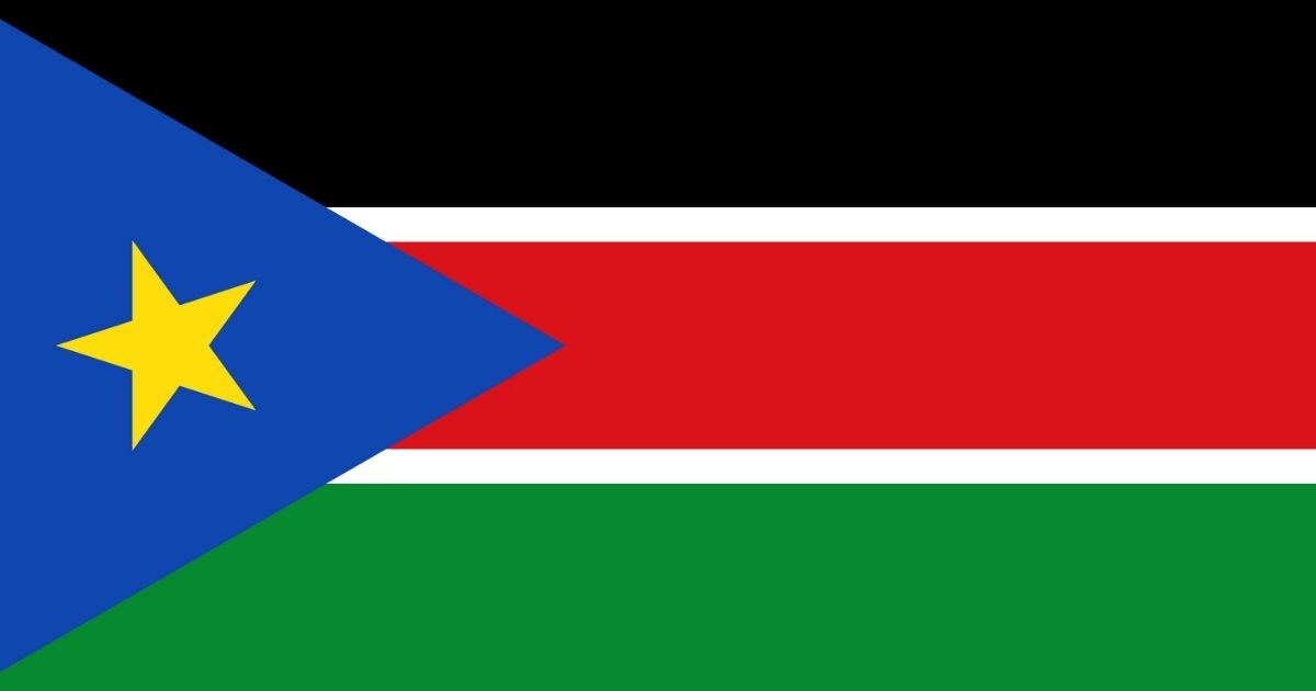 South Sudan's national flag.