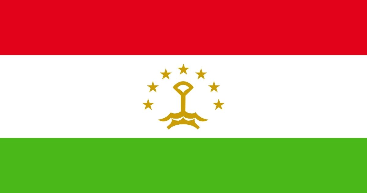 Tajikistani national flag.
