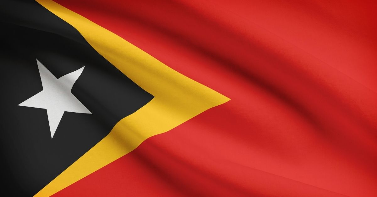 Timor-Leste's national flag.