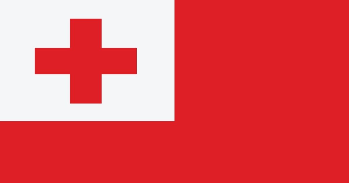 Tonga's national flag.
