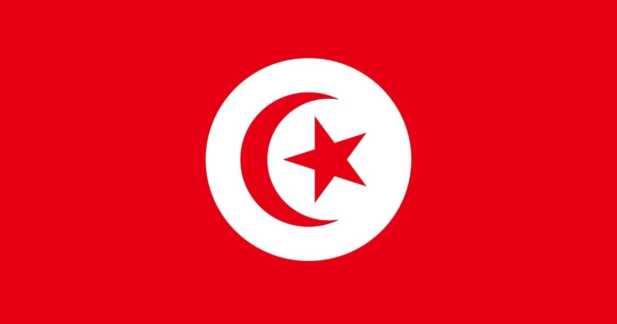 Tunisian national flag.