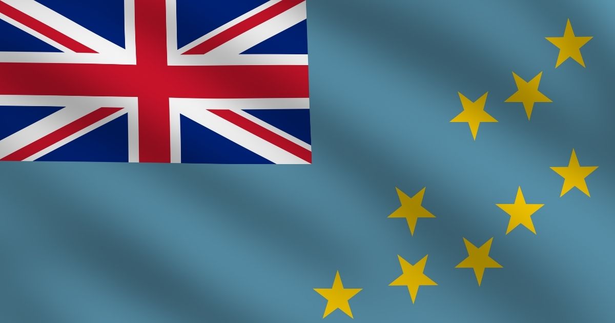 Tuvalu's national flag.