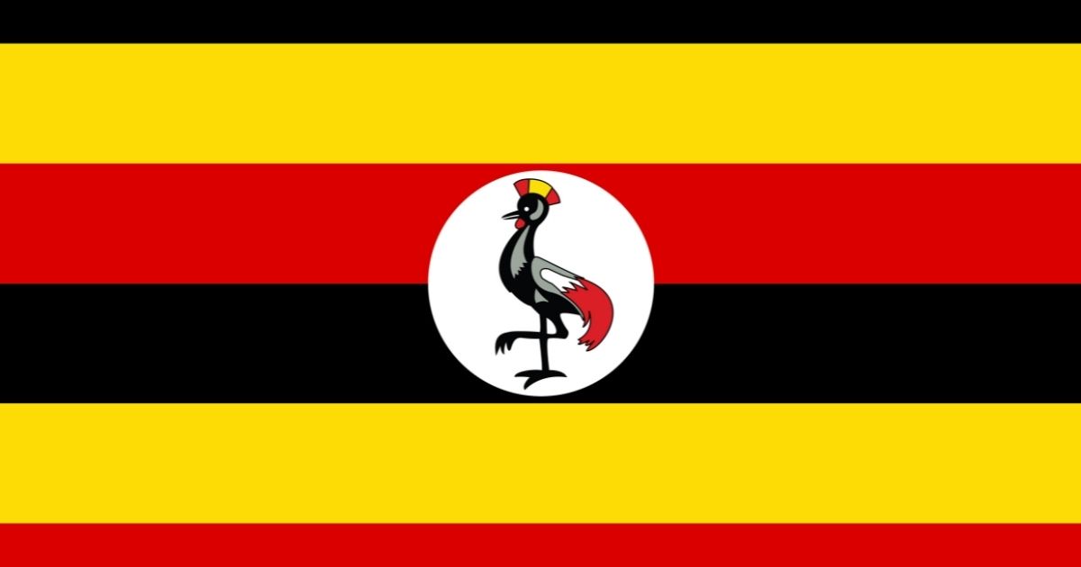Ugandan national flag.