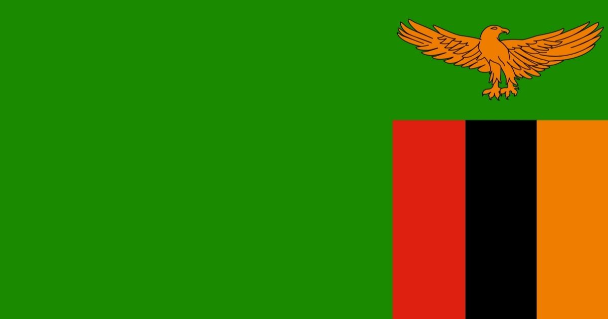 Zambian national flag.